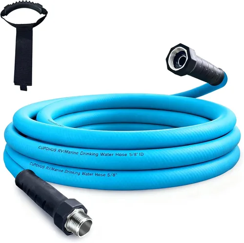 Vista 10 de Cupohus Manguera de agua para autocaravana de 10 pies con extremos de alivio de tensión, manguera de agua potable resistente a las torceduras