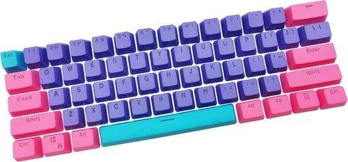 Vista 17 de Owpkeenthy Teclas de carbono retro perfil SA de 150 teclas personalizadas de ABS Doubleshot Juego de teclas con barra espaciadora dividida