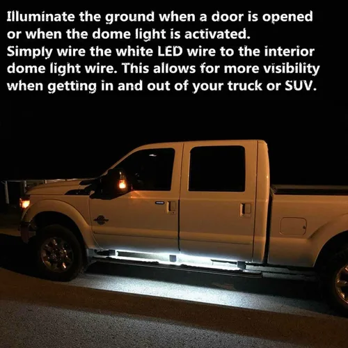 Vista 5 de SOCAL-LED LIGHTING, juego de luces LED para estribo de camión de 60 pulgadas, marcador lateral ámbar, señal de giro secuencial, luces de cortesía