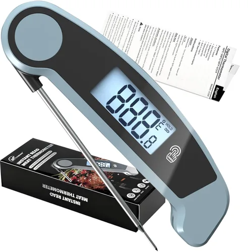 Vista 12 de Mini termómetro personalizado para carne de aves de corral, termómetro de carne para asar a la parrilla, termómetro de cocción de lectura