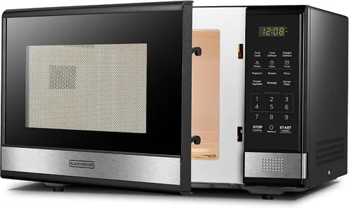 Vista 4 de BLACK+DECKER Horno digital de microondas (1.1 pies cúbicos) y aspiradora vertical giratoria sin bolsa BISSELL CleanView