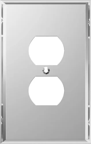 Vista 73 de ENERLITES Placa de pared dúplex para tomacorriente para receptáculos, cubierta de toma de corriente eléctrica jumbo, acabado brillante, de gran