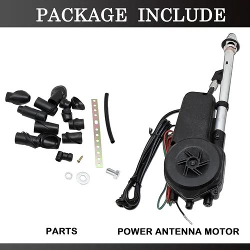 Vista 6 de Anina Antena de radio universal de 12 V para coche, diseño de montaje de antena retráctil totalmente automática para kit de reemplazo de mástil