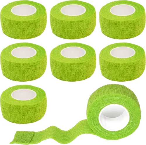 Vista 16 de Paquete de 8 vendajes autoadhesivos de 2 pulgadas x 5 yardas, cinta adhesiva autoadhesiva para atletismo, muñeca, tobillo, rodillas, mascotas