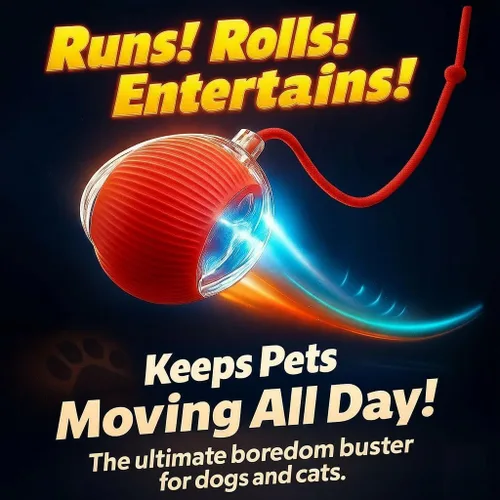 Vista 3 de Juguete de estimulación recargable de auto juego, eléctrico, interactivo, con cuerda de cola rápida para gatos aburridos