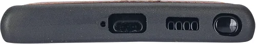 Vista 5 de Venito Lucca - Funda de piel compatible con Samsung Galaxy S22 Ultra (6.8 pulgadas), extra segura, con cubierta trasera acolchada (marrón antiguo)