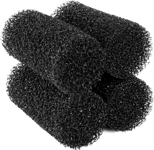 Vista 8 de Yaubay 2 rollos de esponja de filtro interno, rollos de esponja bio para acuario de pecera, accesorios de filtro de 4.5 x 2 pulgadas (2 esponjas)
