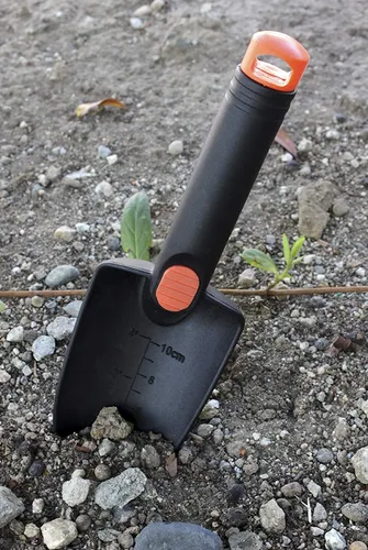 Vista 5 de ASR Outdoor Pala de mano con detección de metales con marcadores de profundidad, 11 pulgadas
