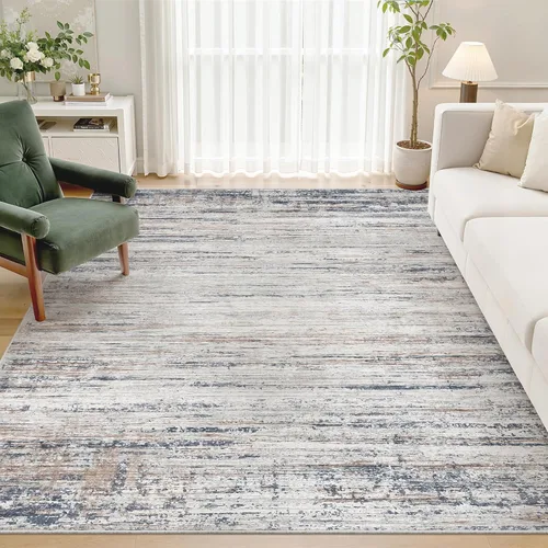 Vista 22 de zesthome Alfombras de 5 x 7 pulgadas - Alfombra lavable resistente a las manchas, alfombras modernas abstractas para sala de estar, dormitorio