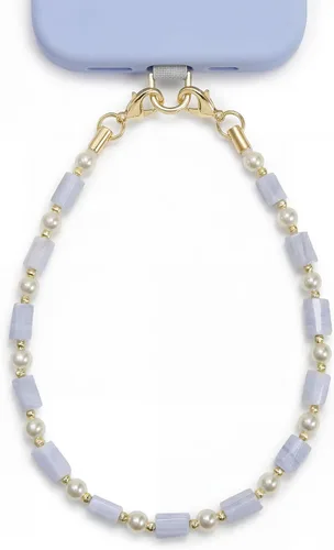 Vista 13 de Posadina Dije de piedra natural para teléfono, correa de muñeca de teléfono curativa con cuentas, cordón de cadena para teléfono celular hecho a