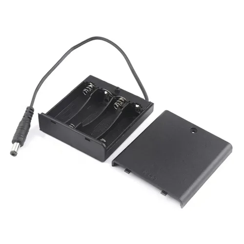 Vista 66 de 10 piezas de portapilas AA de 1 celda con tapa/interruptor de encendido/apagado/cables conductores, 1 caja de batería AA para producción