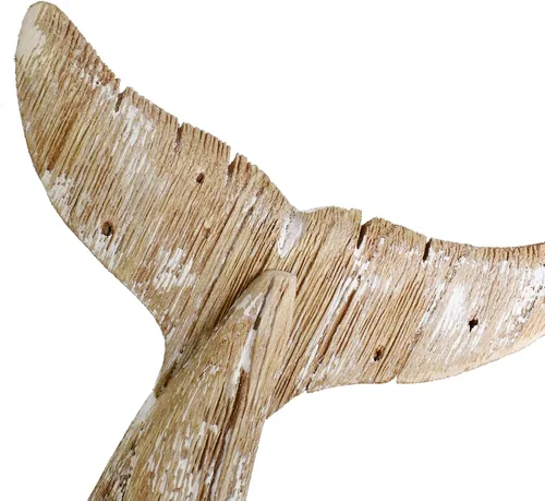 Vista 7 de Decoración de cola de ballena de madera, decoración decorativa de ballena náutica rústica, océano, mar, playa, decoración de ballena temática