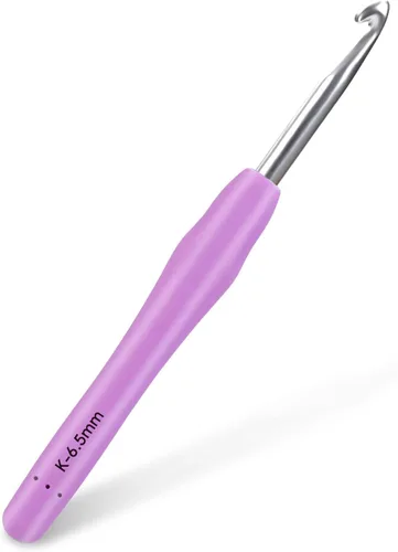 Vista 8 de Gancho de ganchillo, Gancho de ganchillo ergonómico de 2.0 mm, Agujas de ganchillo para manos artríticas, Agujas de tejer con mango suave