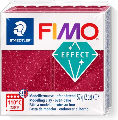 Vista 7 de STAEDTLER 8010-352 FIMO Effect - Arcilla de modelado de polímero endurecedor para horno, color azul galaxia (1 bloque de 2.01 oz)