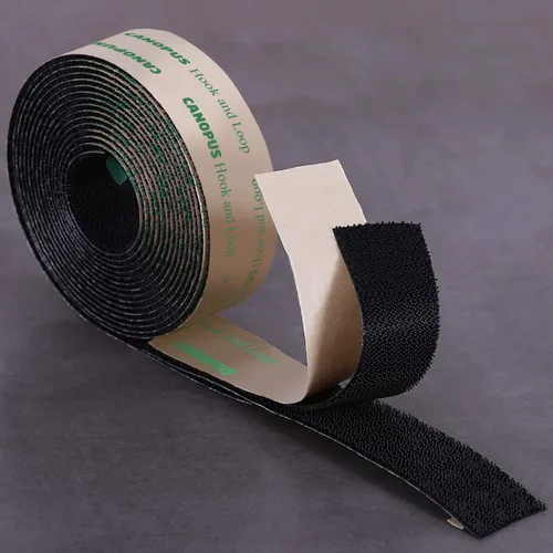 Vista 4 de CANOPUS Tiras de gancho y bucle con adhesivo, cierre resellable, cinta de gancho y bucle SJ4575 resistente, resistencia industrial, ganchos