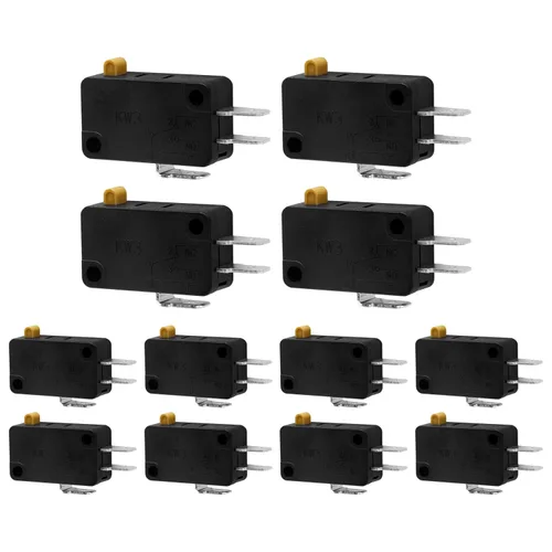 Vista 8 de BokWin 1 interruptor de acción a presión KW3 de 125 V/250 V, interruptor de límite micro para freidora de aire, microondas, aspiradora, máquina