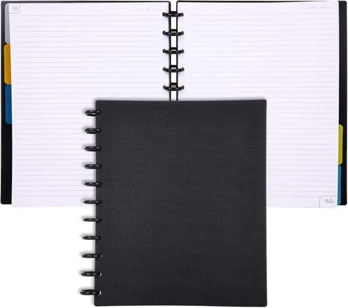 Vista 152 de Talia - Cuadernos de notas con tapas, planificador, personalizables, (Rosa de los 90, Junior (5.5 pulgadas x 8.5 pulgadas))