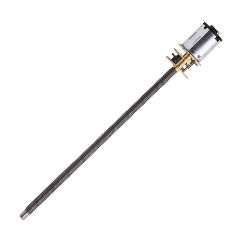 Motor de engranajes de reducción de velocidad N20 de 12 V 400 RPM de CC con eje de rosca de tornillo de plomo M4x100mm para juguetes electrónicos,
