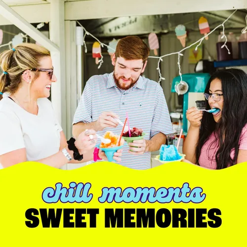 Vista 6 de Hawaiian Shaved Ice - Máquina trituradora de hielo y paquete de jarabes para fiesta, Blanco