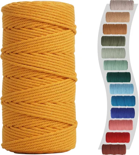 Vista 55 de NOANTA - Cuerda de macramé color verde aguacate, 2 mm x 220 yardas, cuerda de algodón colorido para colgar en la pared, ganchos de plantas