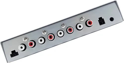 Vista 5 de Hifonics HFEQ7 7-Band 9 Voltios 1/2 DIN Pre-Amp Ecualizador gráfico de audio de coche con entrada auxiliar frontal de 0.138 in, entrada auxiliar RCA