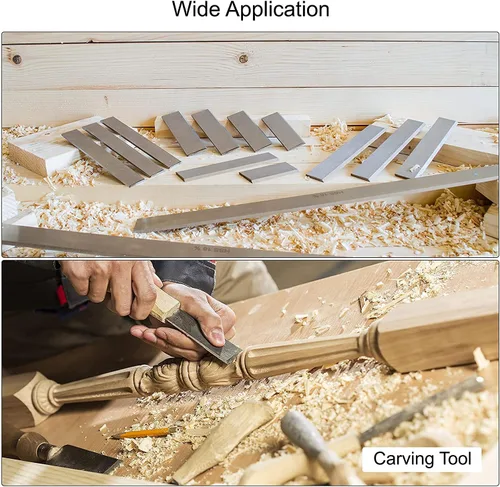 Vista 5 de Utoolmart Broca de herramienta de torno HSS 0.079 in x 0.787 in x 11.811 in Torno cuadrado Torno Herramienta de torneado en blanco de acero de alta