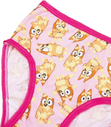 Vista 2 de Bluey Girls' 100% Soft Combed Cotton 10-Pack Underwear, Sizes 23t, 4t, 4, 6, and 8