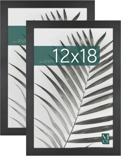 Vista 63 de MCS Studio Gallery 8x8 Marco de Imagen de Madera de Ingeniería de Grano de Madera Negro, Colgante de Pared y Caballete para Exhibición en Mesa