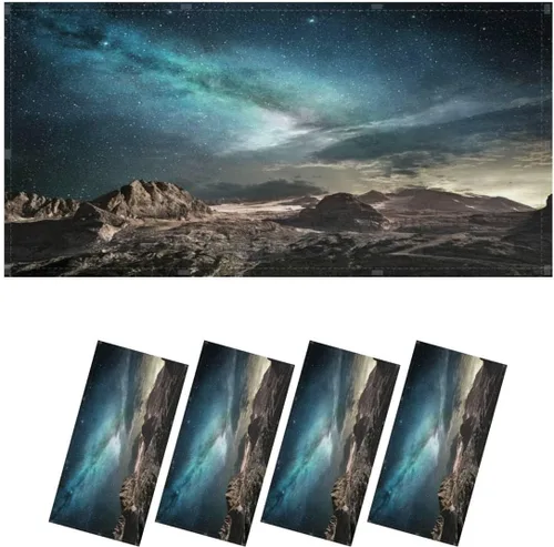 Vista 11 de Paquete de 6 cubiertas de luz fluorescente para luz de techo, filtros de luz de estrellas para aula, oficina, hogar, cubierta de luz magnética