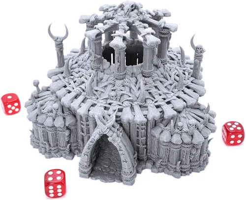 Vista 2 de EnderToys The Witch Temple by Printable Scenery, 3D Impreso RPG Scenery y Wargame Terrain 1.102 in Miniaturas