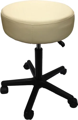 Vista 6 de Taburete neumático ajustable para mesas de masaje, mesas de examen y consultorio médico por Therabuilt® (negro)