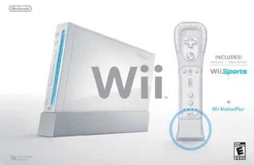 Vista 2 de Wii with Wii Sports Game - White