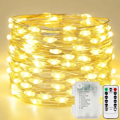 Vista 22 de YIQU Guirnalda de luces de decoración de Pascua, 10 pies, 12 LED, guirnalda de mantel de pollitos para interiores, funciona