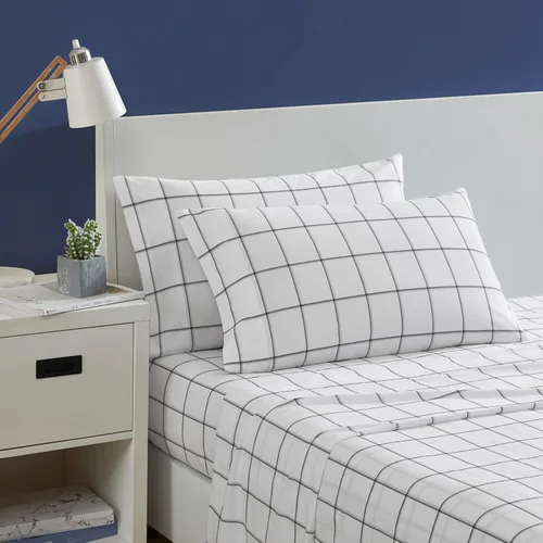 Vista 9 de Nautica - Sábanas, juego de ropa de cama de percal de algodón con funda de almohada a juego, vigorizante y fresco, bolsillo profundo