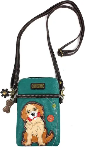 Vista 2 de Chala - Bolsa de piel sintética multicolor con correa ajustable para teléfono celular