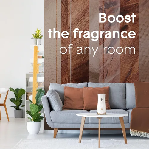 Vista 11 de Kit de repuesto y soporte de spray automático Glade, ambientador para el hogar y el baño, Cashmere Woods, 6.2 onzas, 2