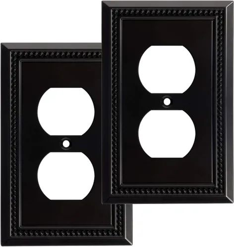 Vista 58 de Sunken Pearls - placa decorativa de pared, placa decorativa de pared, tapa de salida de la placa del interruptor, aleación de zinc sólida y duradera