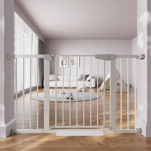 Vista 21 de Cumbor Puerta de bebé extra alta de 36 pulgadas para escaleras, puerta para perros de 29.7-40.6 pulgadas de ancho para puertas, puertas de mascotas