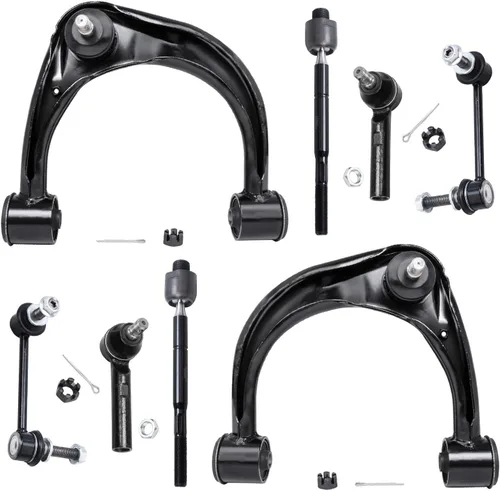 Vista 189 de Detroit Axle - Kit de brazos de control delanteros de 8 piezas para Chevy Trailblazer EXT GMC Envoy XL XUV Buick Rainier Isuzu Ascender, brazos