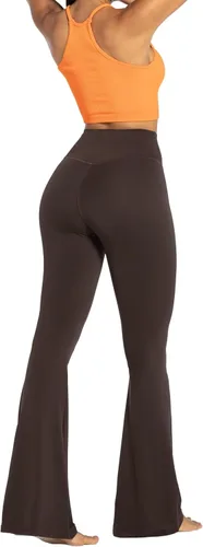 Vista 90 de Sunzel - Leggings acampanados para mujer, con control de abdomen, cintura cruzada y pierna ancha