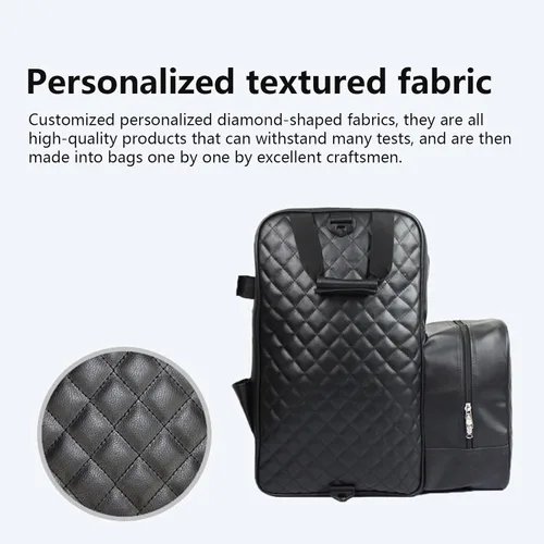 Vista 6 de UNISTRENGH Bolsa ecuestre profesional duradera de piel sintética impermeable para botas de equitación con compartimento para casco y sombrero