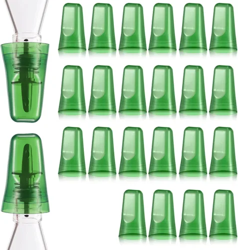 Vista 15 de Chengu 24 fundas para botellas de licor, cubiertas de boquilla para botellas, dispensador universal de vertido, tapas de boquilla de goma