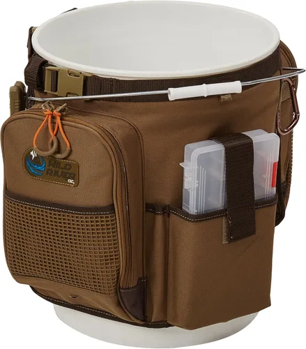 Vista 2 de Custom Leathercraft Wild River by CLC WT3507 Tackle Tek Rigger Organizador de cubo iluminado, soporte de alicates y dos bandejas PT3500 de 5