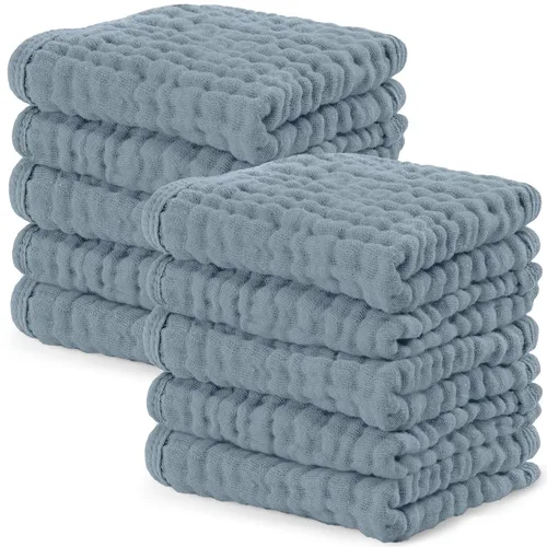 Vista 38 de Comfy Cubs - Paquete de 6 paños de muselina para eructos, 20 x 10 pulgadas, grandes, de 6 capas, 100 % algodón ultra absorbente para babeo