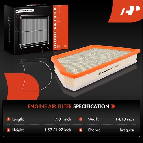 Vista 2 de A-Premium Filtro de aire de motor compatible con Cadillac CT6 2016 2017 2018 2019 2020, V6 3.6L, repuesto # 23458700