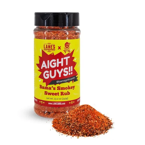 Vista 8 de Lane's Bama Grill Master - Condimentos y masajes para barbacoa de cerdo, multiusos AbsolutelyFreakinKiller Savory Spicy BBQ Rub Seasoning, fabricado