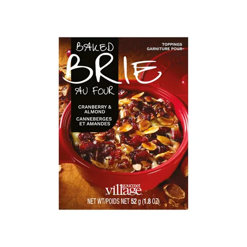Vista 4 de Gourmet du Village Mezcla de cobertura de Brie al horno - Arándanos y almendras, 1.8 oz