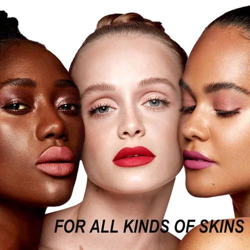 Vista 7 de Lápiz labial rojo de larga duración, pintalabios líquido mate para mujeres sin transferencia, a prueba de manchas, suave y fácil de aplicar