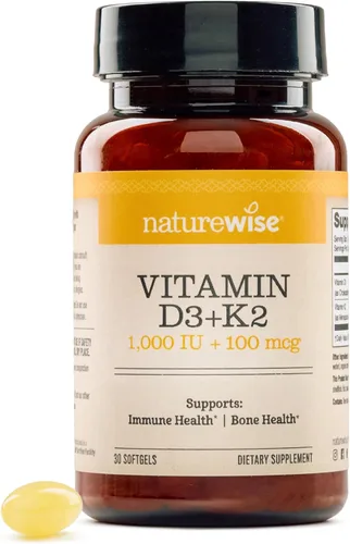 Vista 13 de NatureWise Vitamina D3 10,000 UI más K2 (MK-7) 200 mcg con aceite de coco orgánico extra virgen - Apoya la absorción de calcio, la salud