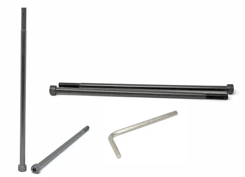 Vista 70 de iexcell Juego de 50 tornillos M4 x 20/25/30/35/40 de acero de aleación de grado 12.9, acabado de óxido negro